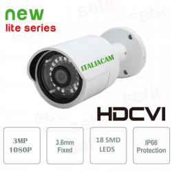 Telecamera 1080P Videosorveglianza HD-CVI 3Mpx 1080P 3.6mm - Serie Lite