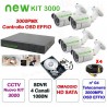 NUOVO KIT 3000 DVR 4 Canali AHD 1080N 4 Telecamere 3000TVL + HD + Prolunghe
