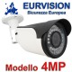 TELECAMERA EURVISION  4MP IBRIDA 4IN1 "ANALOGICA/AHD/HDCVI/HDTVI" 4MM STARLIGHT